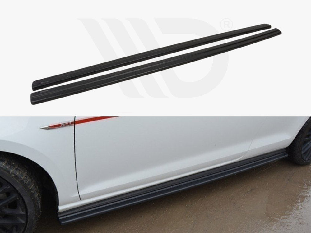 MAXTON DESIGN SIDE SKIRTS DIFFUSERS VW GOLF 7 GTI PREFACE / FACELIFT (WIDE)