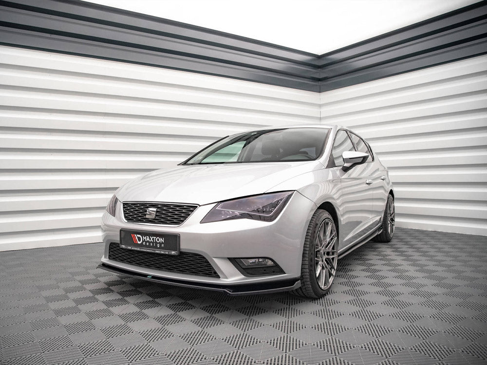 MAXTON DESIGN FRONT SPLITTER V.2 SEAT LEON MK3 (2012-2016)