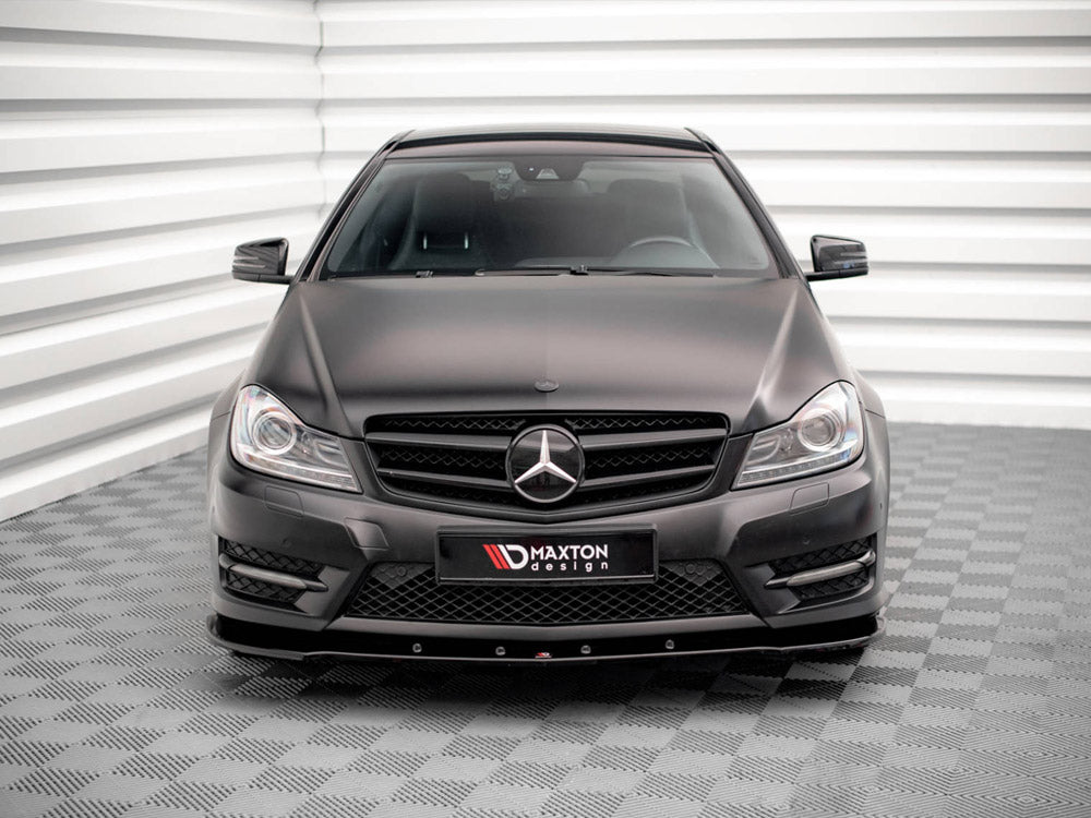 MAXTON DESIGN FRONT SPLITTER V.2 MERCEDES C COUPE AMG-LINE C204