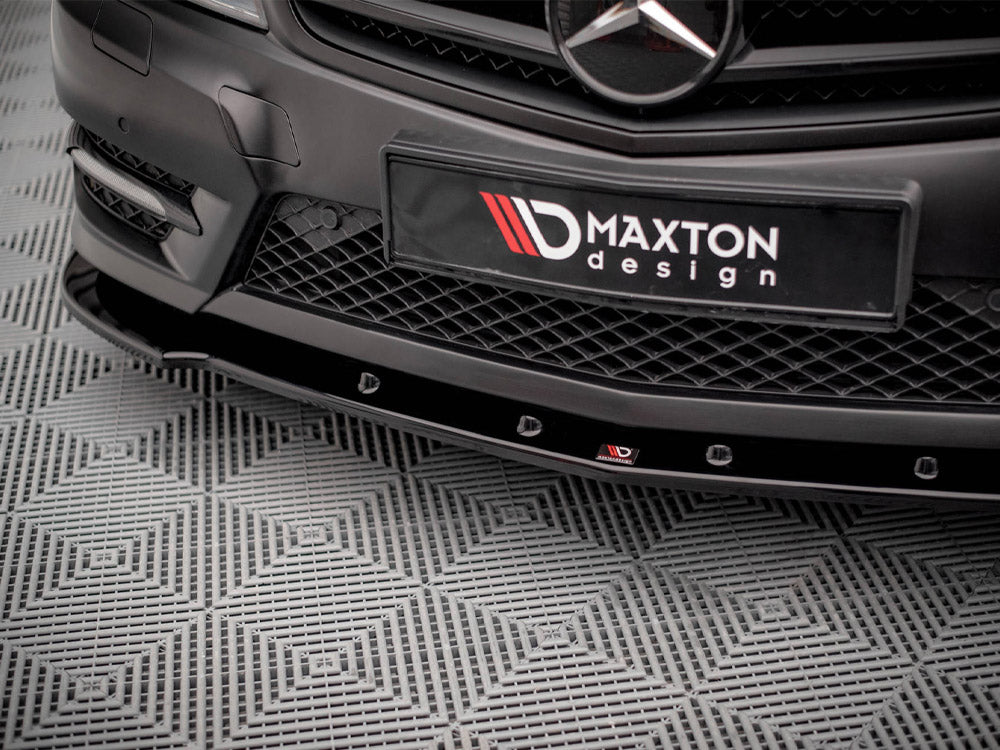 MAXTON DESIGN FRONT SPLITTER V.2 MERCEDES C COUPE AMG-LINE C204