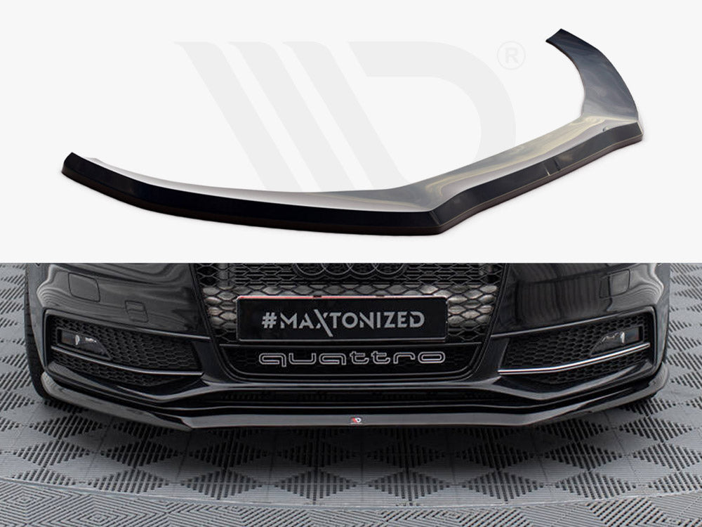 MAXTON DESIGN FRONT SPLITTER V.1 AUDI S4 / A4 S-LINE B8 FL