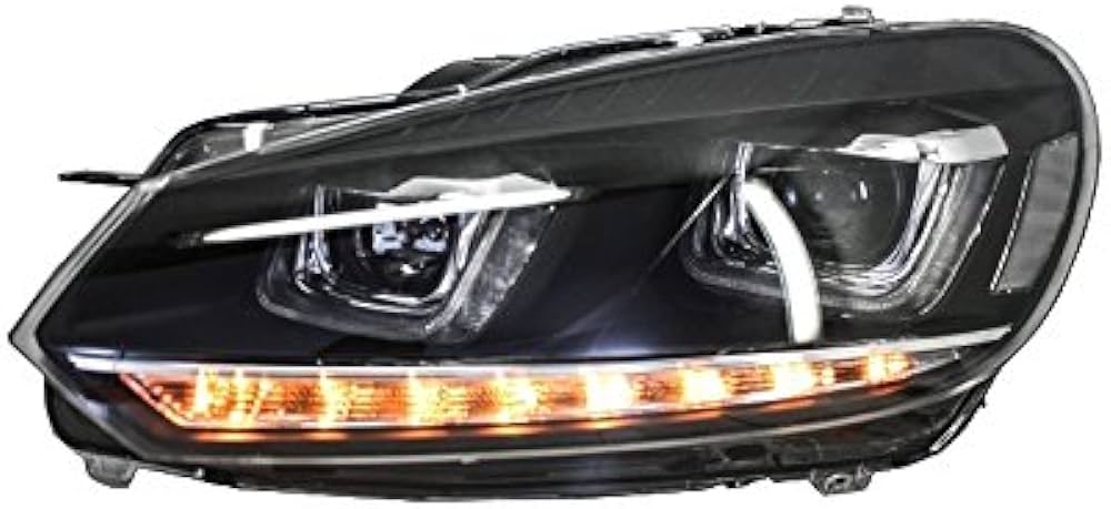 VW Golf 6 DRL Headlights – Mk7 GTD Style with Dynamic Indicator