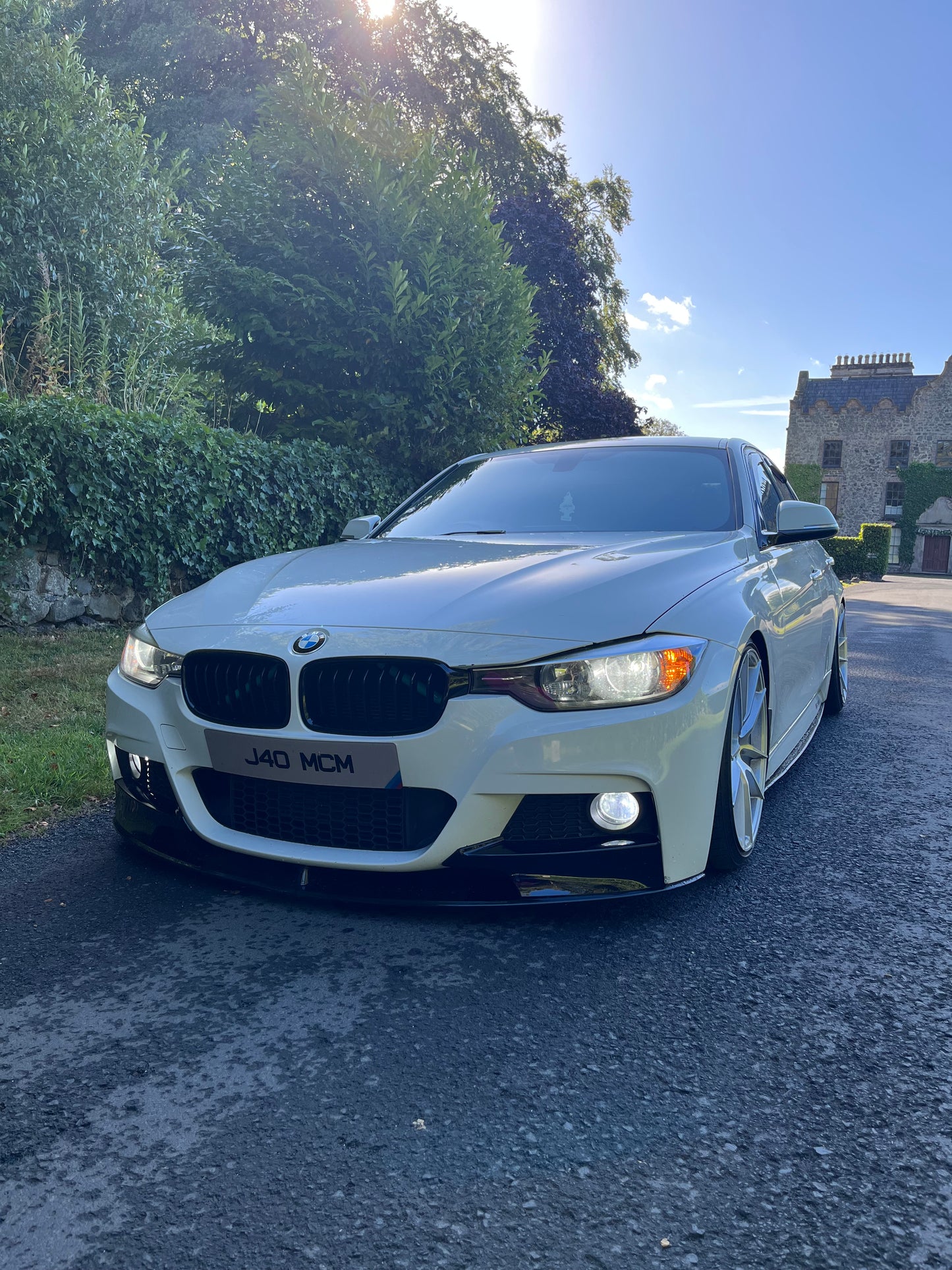 BMW F30 3 Series Gloss Black Front Splitter