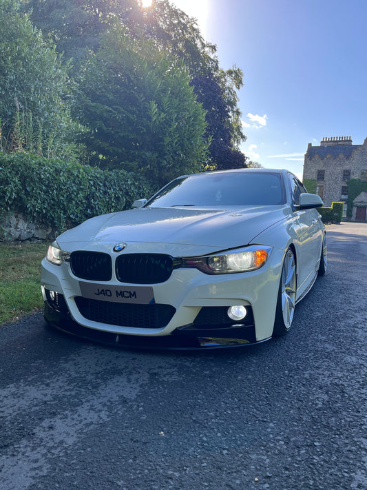 BMW F30 3 Series Gloss Black Front Splitter